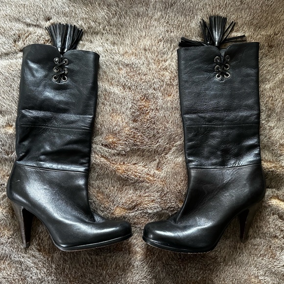 Coach Leather Tassle Boots - Picture 2 of 13